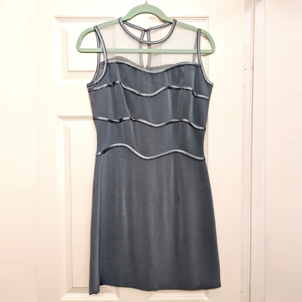 Vintage Niteline Della Roufogali ice blue party dress size 4 SEE CONDITION